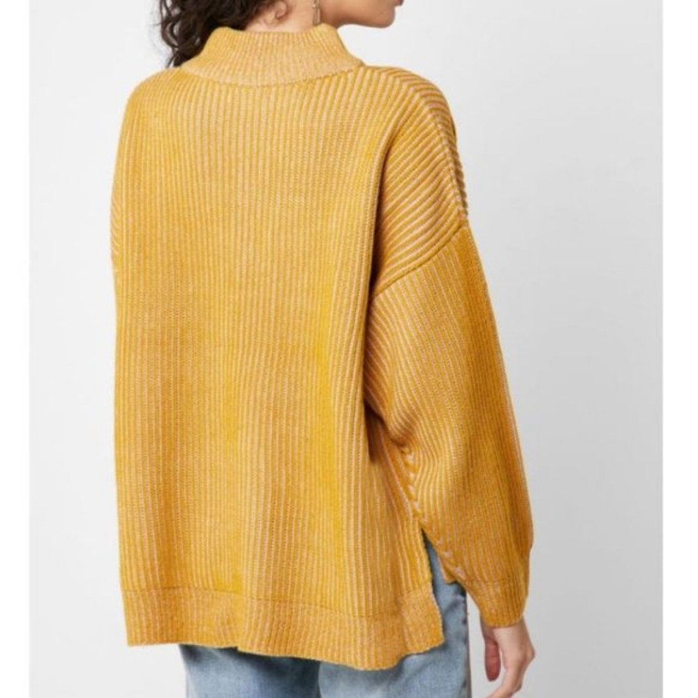 TOPSHOP NEW Mustard Funnel Neck Jumper Sweater - Picture 4 of 11